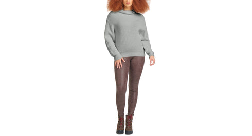 Black Tape Mock-Neck Sweater